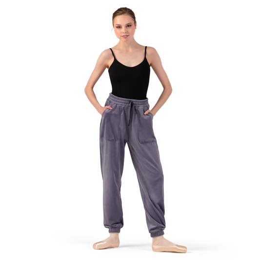 Ladies Gloria Velvet Sweatpants