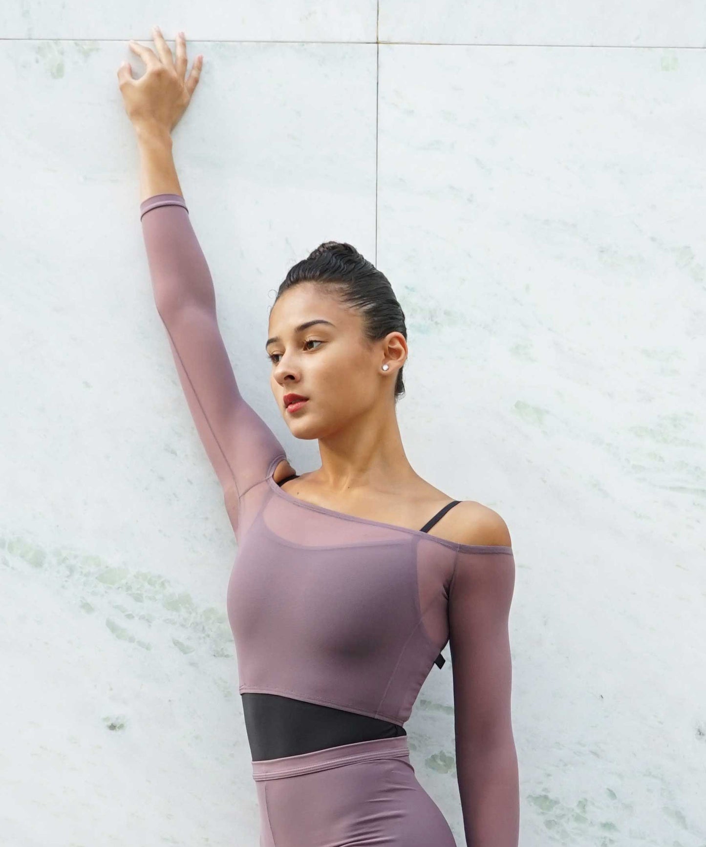 Meshies Crop Top- Amethsyt