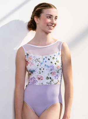 Camille Leotard with Flora Print- Limited Edition