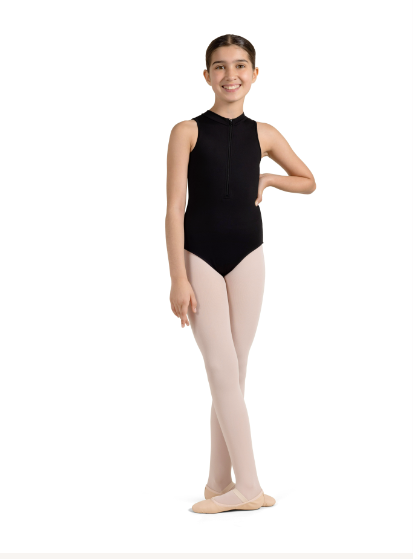Girls Mirella Miami Zip Front Leotard