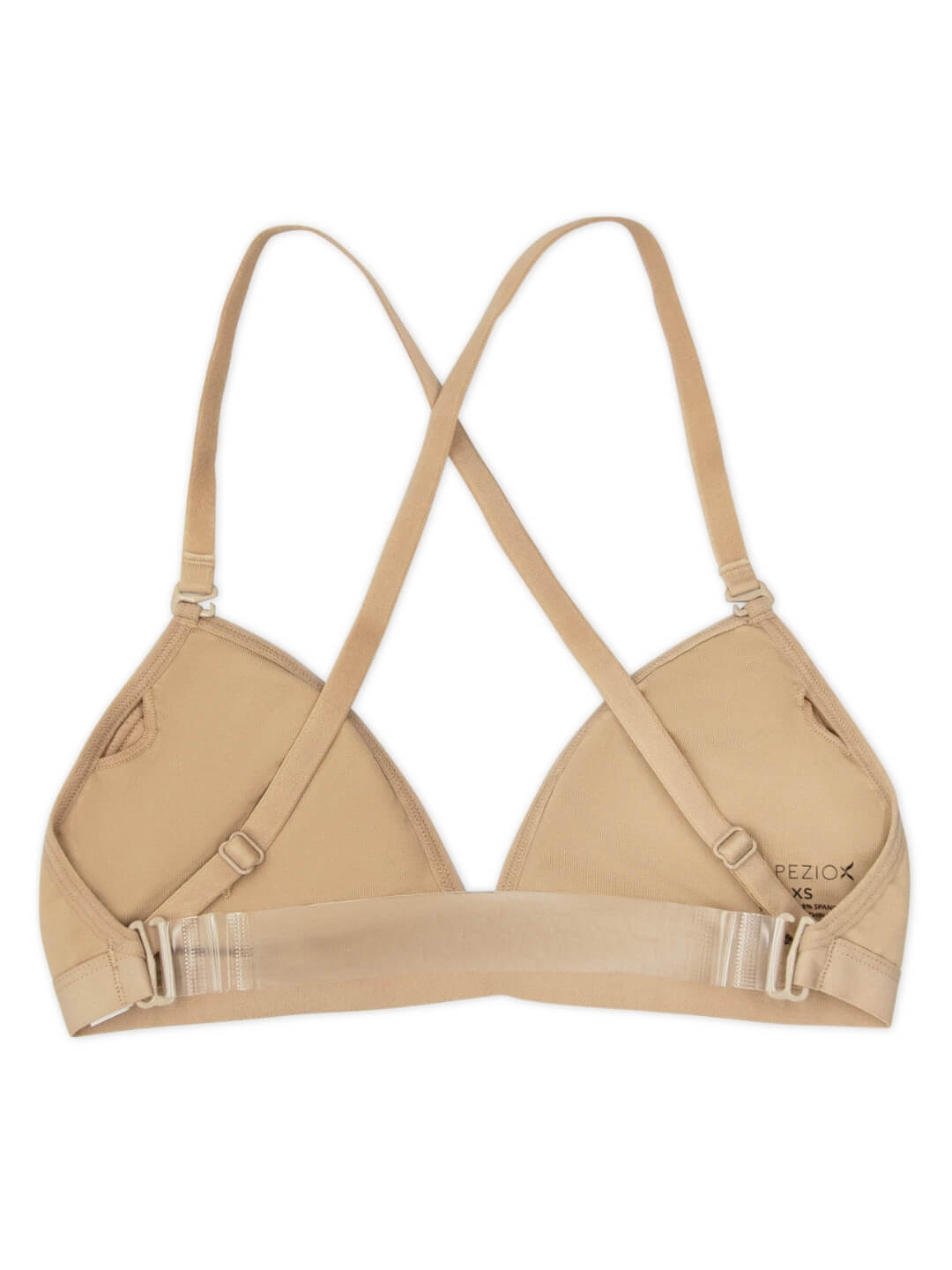 Deep Neck Clear Back Bra- Adult