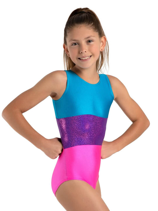 Level- Up 3 Panel Tank Leotard- Girls