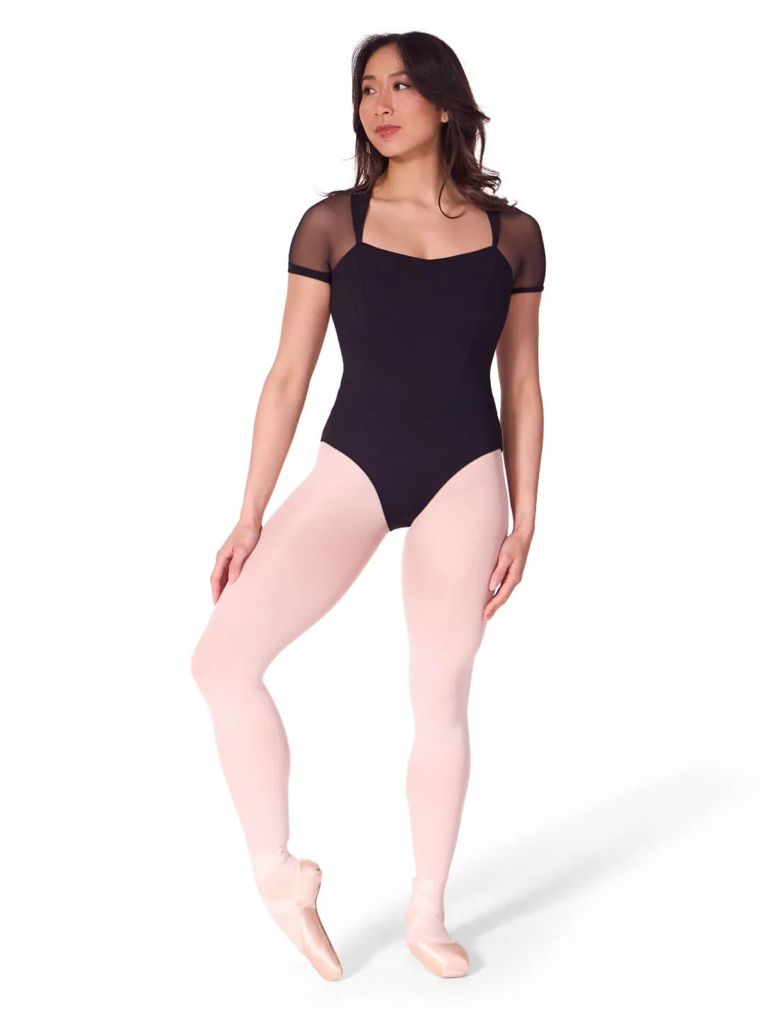 Soft Elegance Corset Short Sleeve Leotard - Adult