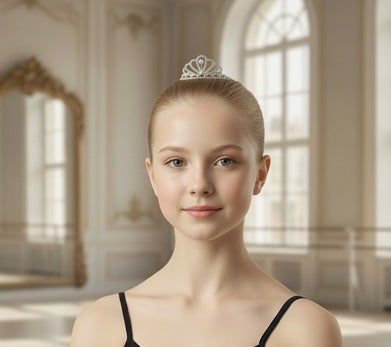 Small Tiara with AB Stone Accents