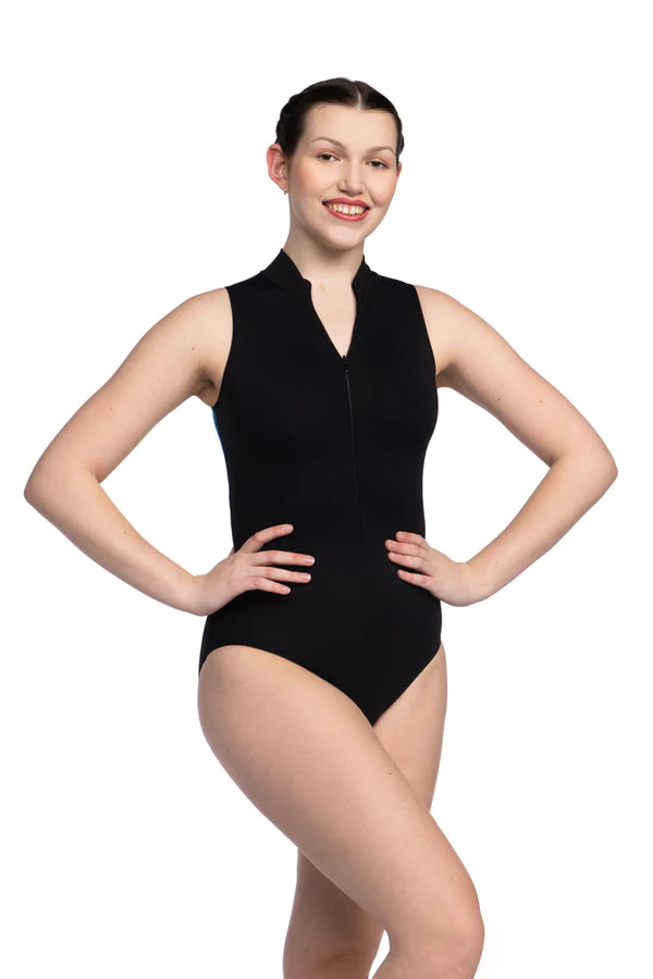 Zip Front Leotard with Nutcracker Print- Limited Edition
