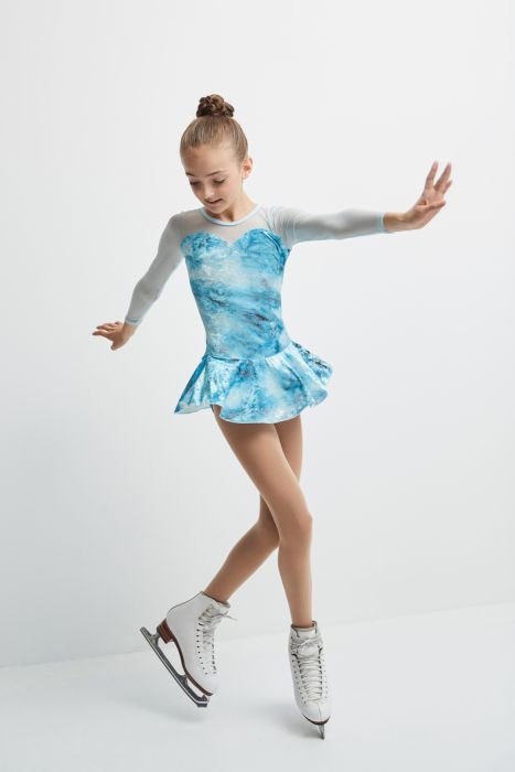 Mondor Glitter Velvet Skating Dress 12936