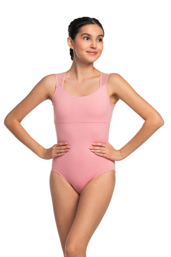 Saminy Leotard with Mesh in Peony Pink- Limited Edition