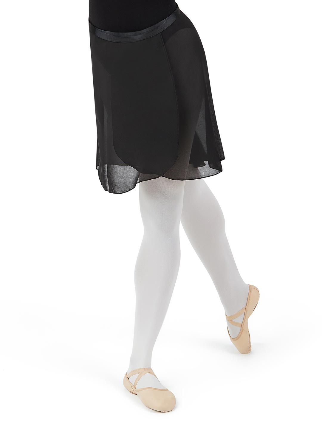Ladies Long Georgette Wrap Ballet Skirt