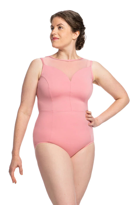 Bianca Leotard with Mesh in Peony Pink- Limited Edition