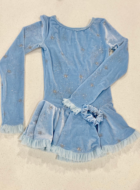 Born To Skate Mesh Detailed Figure Skating Dress