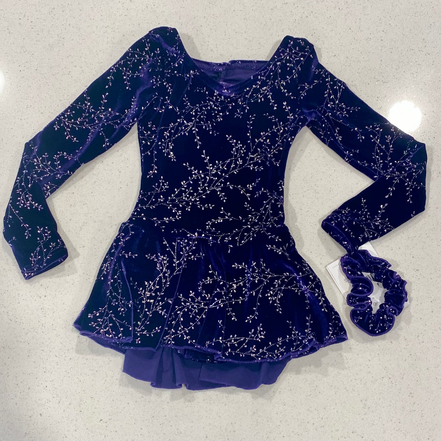 Born To Skate Glitter Figure Skating Dress